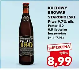 Kaufland Piwo Porter 180 Kultowy Browar Staropolski oferta