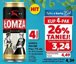 Kaufland Piwo Łomża Mocne oferta