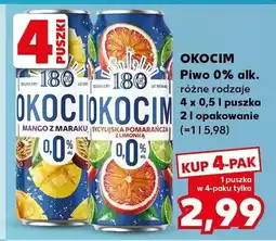 Kaufland Piwo bezalkoholowe Okocim różne rodzaje oferta