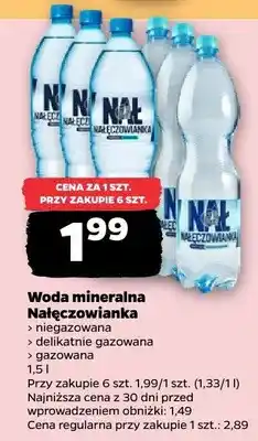 Netto Woda mineralna niegazowana oferta