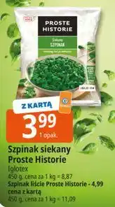 E.Leclerc Szpinak liście Iglotex Proste Historie oferta