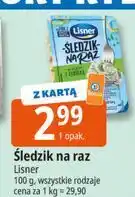 E.Leclerc Śledzik na raz z cebulką Lisner Na Raz oferta