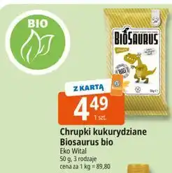 E.Leclerc Chrupki kukurydziane bezglutenowe ser Biosaurus oferta