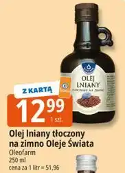E.Leclerc Olej lniany tłoczony na zimno Oleofarm oferta