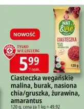 E.Leclerc Ciasteczka gruszka-żurawina-amarantus Wiodąca Marka Nat & Vie oferta