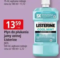E.Leclerc Płyn do płukania ust łagodny smak Listerine Cool Mint oferta