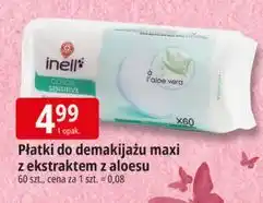 E.Leclerc Płatki do demakijażu aloe vera Wiodąca Marka Inell oferta