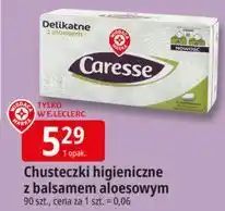 E.Leclerc Chusteczki higieniczne aloes Wiodąca Marka Caresse oferta