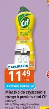 E.Leclerc Mleczko do czyszczenia z mikrokryształkami lemon Cif Cream oferta
