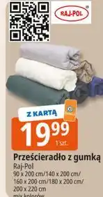 E.Leclerc Prześcieradło mikrofibra z gumką 200 x 220 cm Raj-Pol oferta