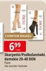 E.Leclerc Podkolanówki wzorzyste 20 den Fiore oferta