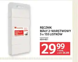 Selgros Ręcznik biały 2-warstwowy oferta