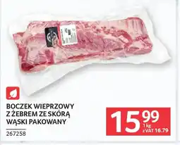 Selgros Boczek wieprzowy z żebrem ze skórą oferta