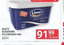 Selgros Lisner Filety śledziowe a'la matjas oferta
