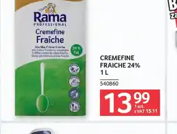 Selgros Rama Cremefine Fraiche 24% oferta