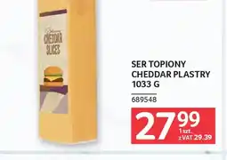 Selgros Ser topiony Cheddar plastry oferta