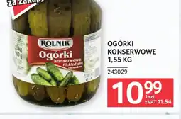 Selgros Rolnik Ogórki Konserwowe oferta