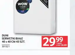 Selgros Duni Serwetki białe oferta