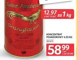 Selgros Aranyfácán Koncentrat pomidorowy oferta