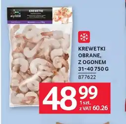 Selgros myfood Krewetki obrane z ogonem oferta