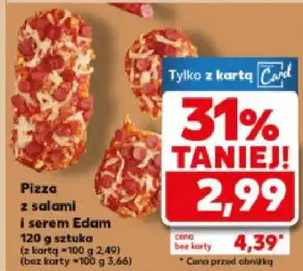 Pizza z salami i serem Edam