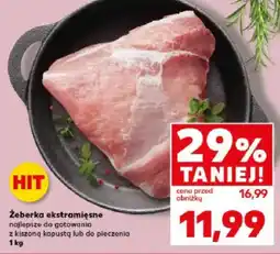 Kaufland Żeberka ekstramięsne najlepsze do gotowania z kiszoną kapustą lub do pieczenia oferta