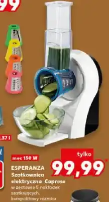 Kaufland Szatkownica elektryczna Caprese w zestawie 5 nakładek szatkujących, kompaktowy rozmiar oferta