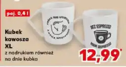 Kaufland Kubek kawosza XL z nadrukiem również na dnie i lubka oferta