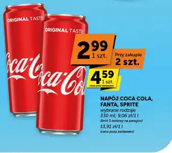 Napój Coca Cola, Fanta, Sprite