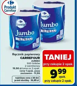 Carrefour Ręcznik papierowy Carrefour Jumbo oferta