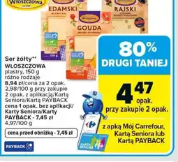 Carrefour WLOSZCZOWA Ser żółty plastry oferta