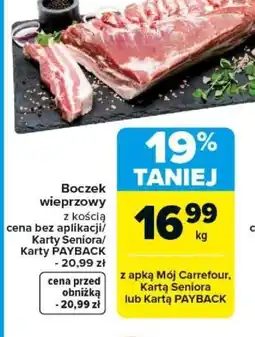Carrefour Boczek wieprzowy oferta