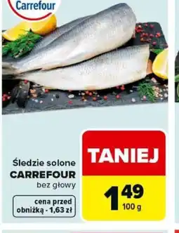 Carrefour Sledzie solone Carrefour oferta