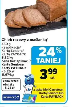 Carrefour Chleb razowy z maślanką oferta