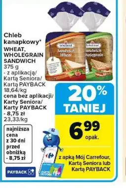 Carrefour Schulstad Chleb kanapkowy oferta