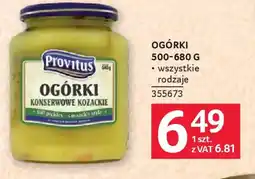 Selgros Provitus Ogórki konserwowe oferta