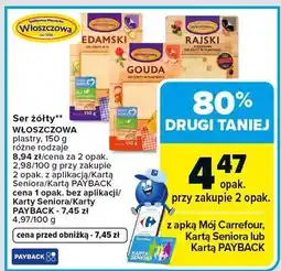Carrefour Ser żółty plastry różne rodzaje oferta