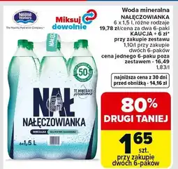 Carrefour Woda mineralna różne rodzaje oferta