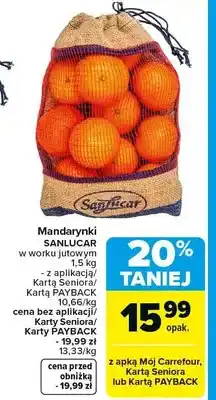 Carrefour Mandarynki w worku jutowym oferta