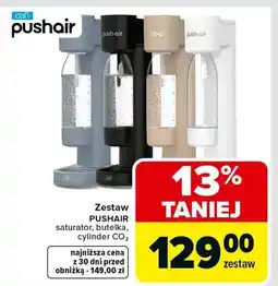 Carrefour Zestaw saturator, butelka, cylinder CO2 oferta