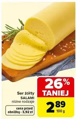 Carrefour Ser żółty różne rodzaje oferta