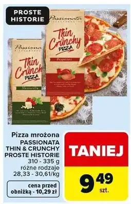 Carrefour Pizza mrożona Thin & Crunchy różne rodzaje oferta