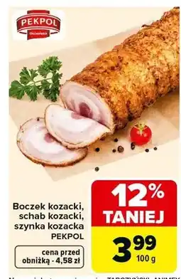 Carrefour Boczek kozacki / schab kozacki / szynka kozacka oferta