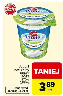 Carrefour Jogurt naturalny Primo oferta