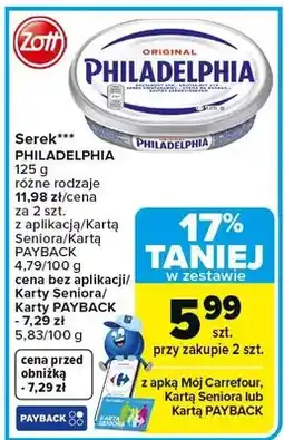Carrefour Serek Philadelphia oferta