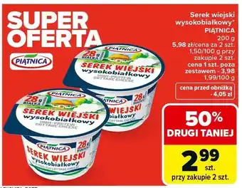 Carrefour Serek wiejski wysokobiałkowy oferta