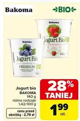 Carrefour Jogurt bio różne rodzaje oferta