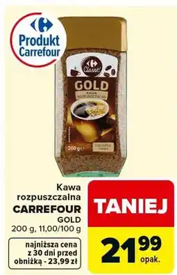 Carrefour Kawa rozpuszczalna Gold oferta
