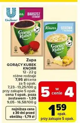 Carrefour Zupa Gorący Kubek oferta