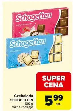 Carrefour Czekolada Yoghurt-Strawberry oferta